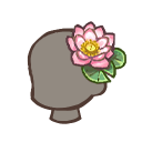 蓮の花の髪飾り